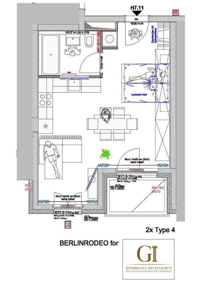 Wohnung zum Mieten in Berlin 1.225 € 36.73 m²