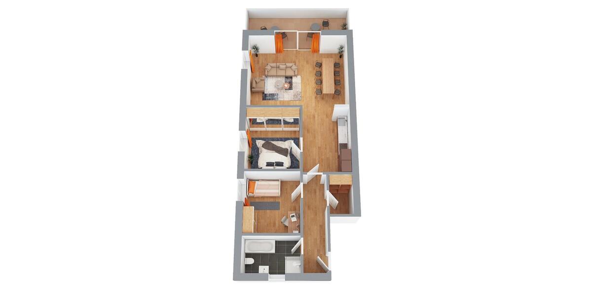 Etagenwohnung Velpke - 3 Zimmer, 82 m&sup2;, 800&euro; | Angebot:24131649