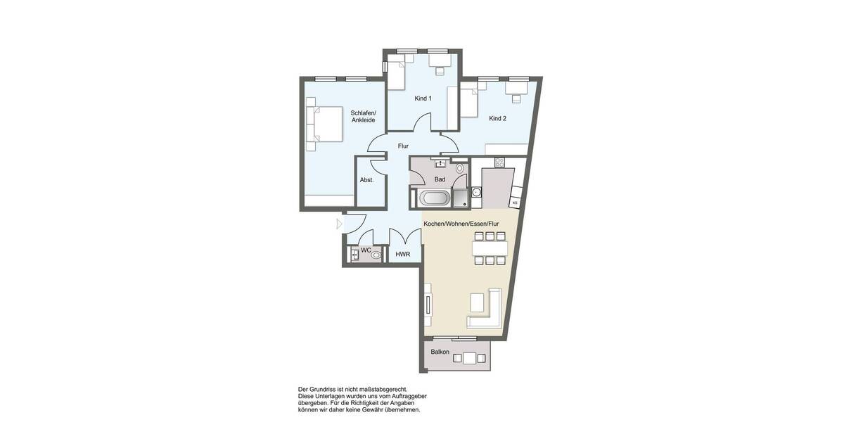 Etagenwohnung Leipzig Zentrum-Ost - 4 Zimmer, 106 m&sup2;, 1.595&euro; | Angebot:26190678