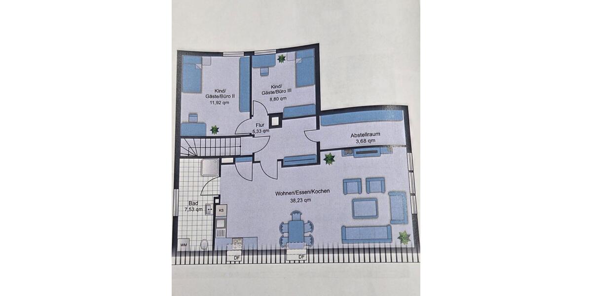 Dachgeschoßwohnung Meppen - 3 Zimmer, 75 m&sup2;, 830&euro; | Angebot:24895816