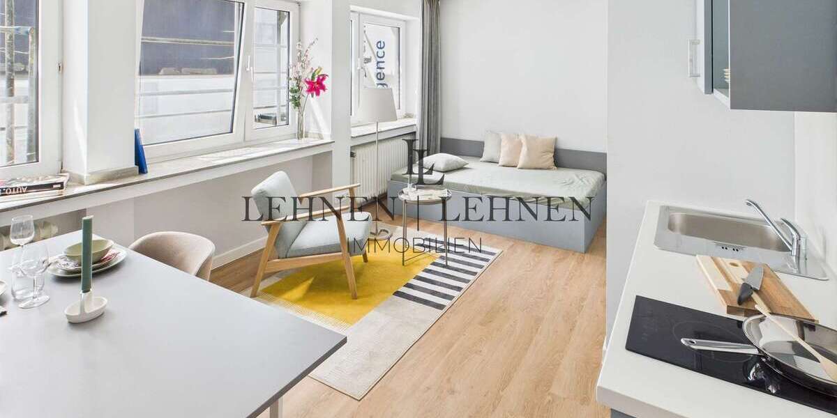 Etagenwohnung Aachen Frankenberger Viertel - 1 Zimmer, 39 m&sup2;, 590&euro; | Angebot:27337008