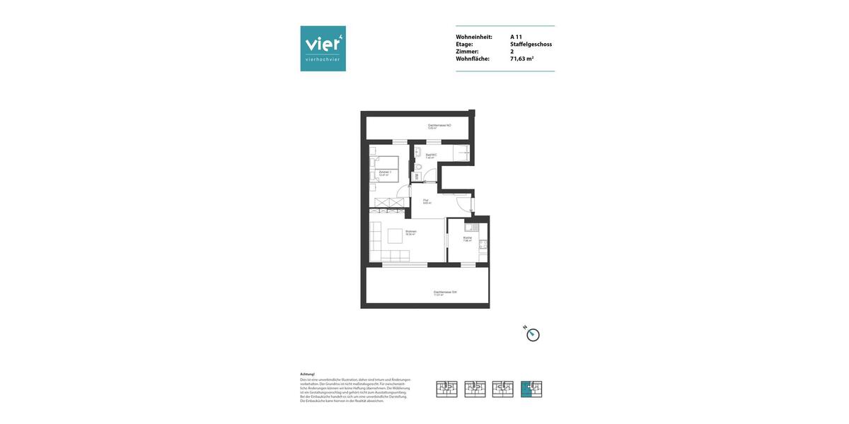 Dachgeschoßwohnung Berlin Pankow - 2 Zimmer, 72 m&sup2;, 1.185&euro; | Angebot:25781403