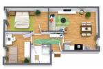 Etagenwohnung Stralsund Tribseer - 3 Zimmer, 57 m&sup2;, 688&euro; | Angebot:26683653