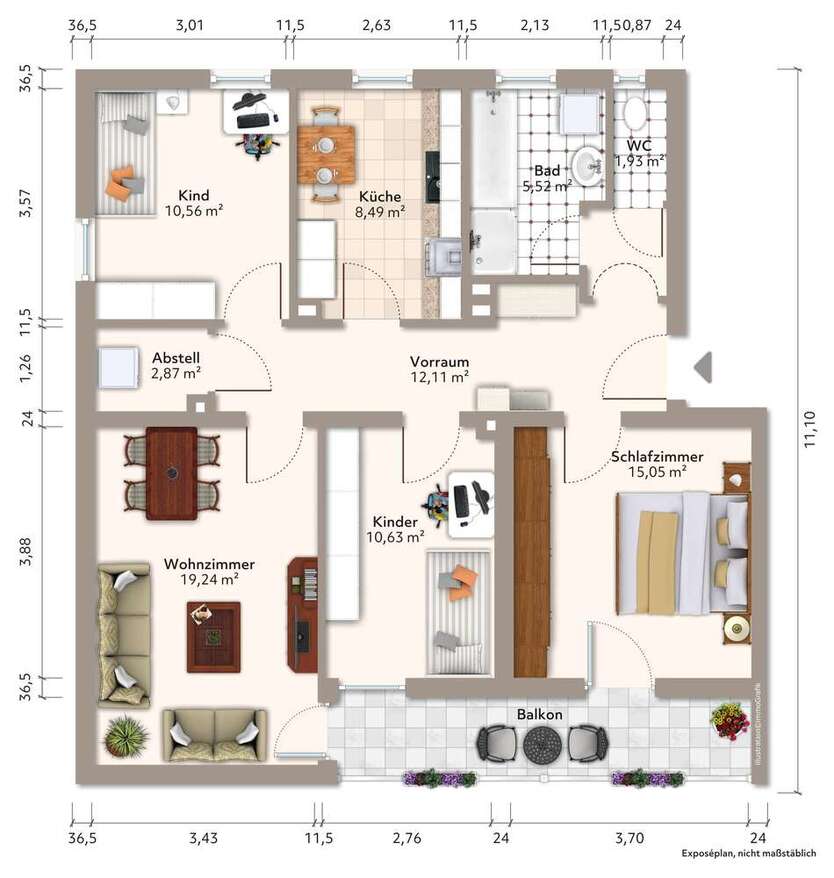 Wohnung zum Mieten in Zwiesel 750 € 84 m²
