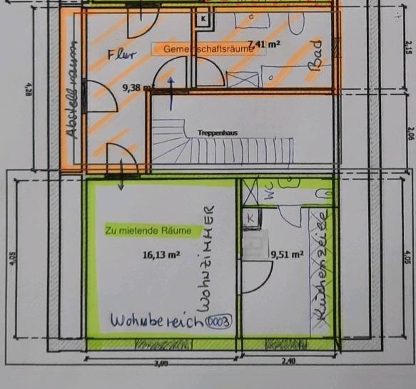 Etagenwohnung Garding - 1 Zimmer, 38 m&sup2;, 580&euro; | Angebot:25392350