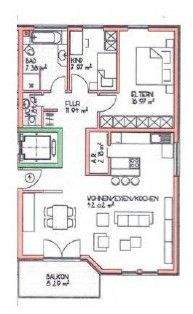 Etagenwohnung Wadgassen Differten - 3 Zimmer, 95 m&sup2;, 860&euro; | Angebot:26201800