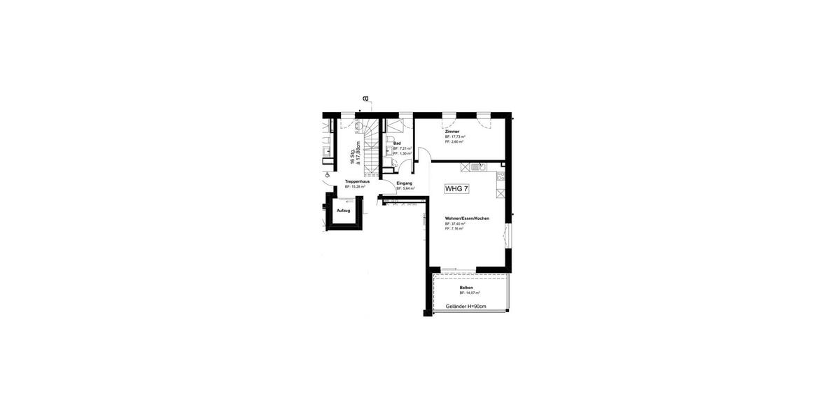 Etagenwohnung Burgbernheim - 2 Zimmer, 68 m&sup2;, 973&euro; | Angebot:25553095