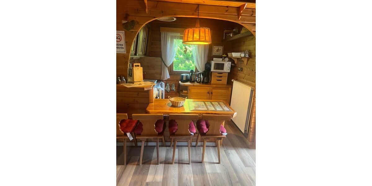 Harz Ferienhaus Blockhaus 6 Pers +Hund 2 Kamine gr Grundst. süd H 4 zimmer