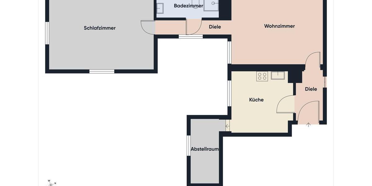 Etagenwohnung Dortmund - 2 Zimmer, 63 m&sup2;, 510&euro; | Angebot:25979803