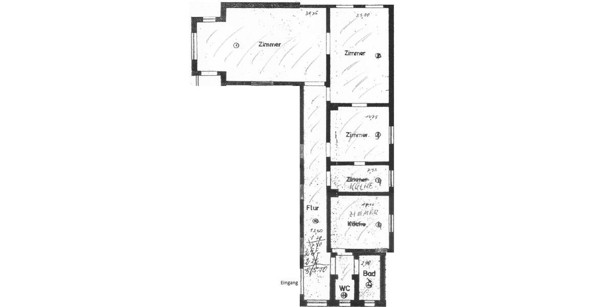 Etagenwohnung Schleswig - 4 Zimmer, 122 m&sup2;, 975&euro; | Angebot:24819116