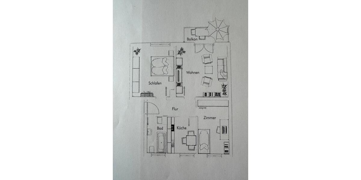 Schöne Wohnung mit Balkon und guter Anbindung 3 zimmer