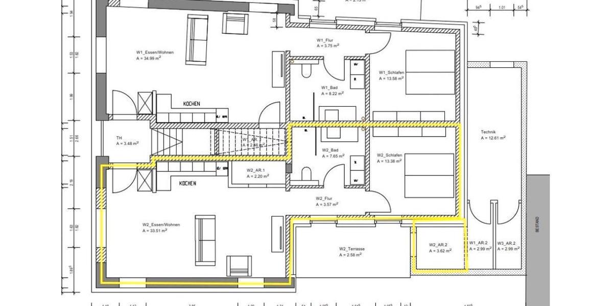Erdgeschoßwohnung Bruchhausen-Vilsen Vilsen - 1 Zimmer, 62 m&sup2;, 855&euro; | Angebot:26154416