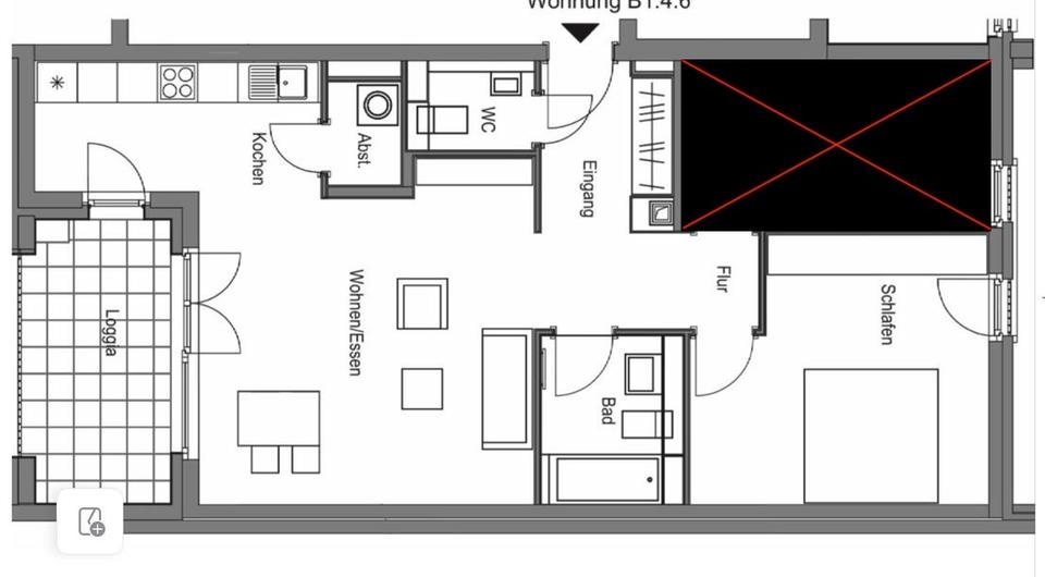 Wohnen auf Zeit Frankfurt am Main Ostend - 2 Zimmer, 73 m&sup2;, 1.750&euro; | Angebot:26652596