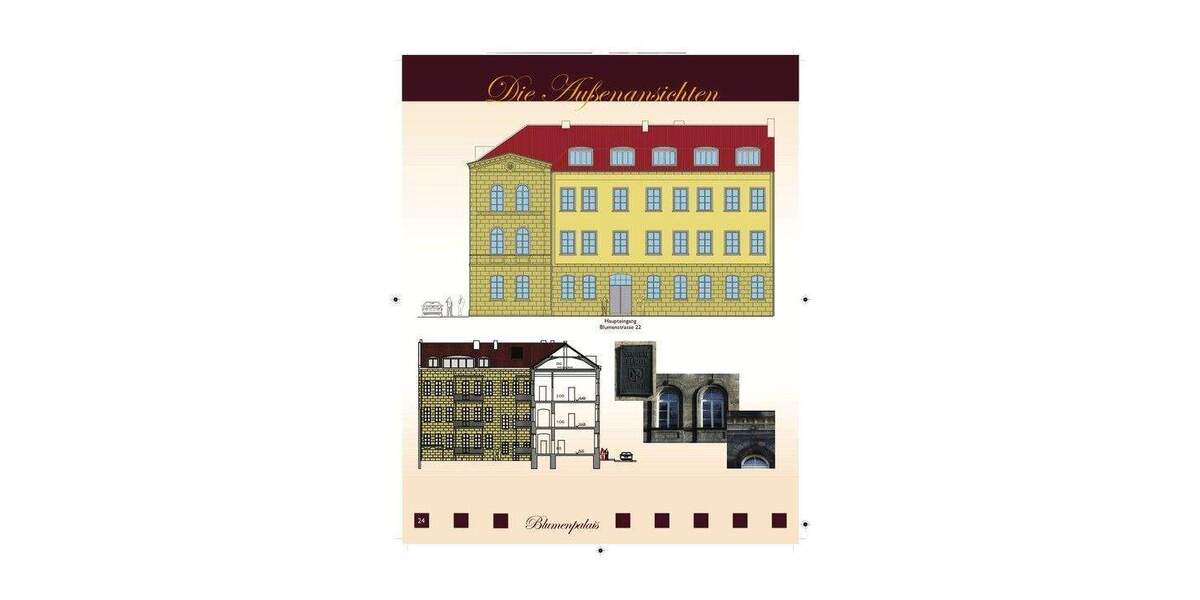 Etagenwohnung Fürth Innenstadt - 2 Zimmer, 44 m&sup2;, 735&euro; | Angebot:24708994