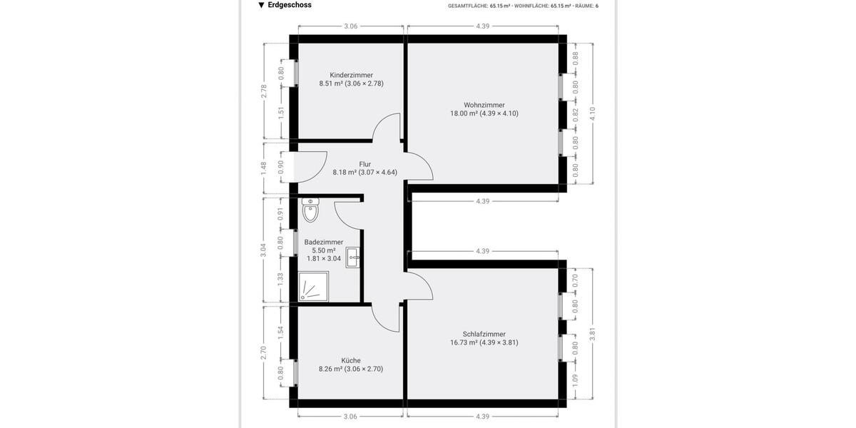 Erdgeschoßwohnung Schönebeck (Elbe) - 3 Zimmer, 65 m&sup2;, 600&euro; | Angebot:25971282