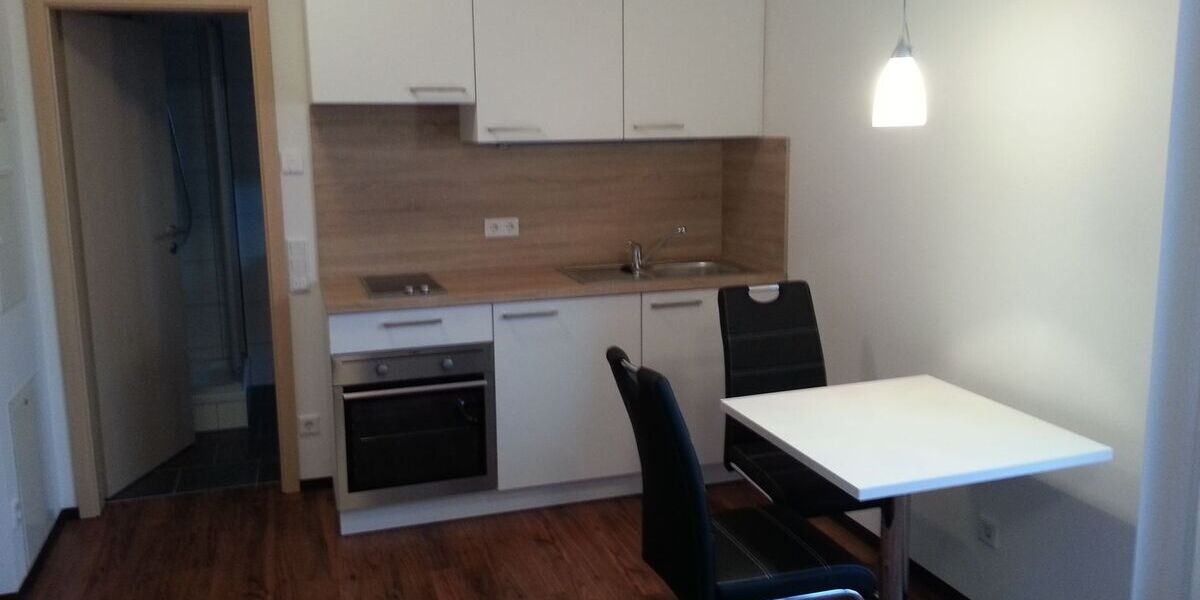 Schöne, neuwertige 1-Zimmer Wohnung mit SW Dachterrasse und EBK in Ingolstadt - Appartement Ingolstadt Nordost | Angebot:26829473