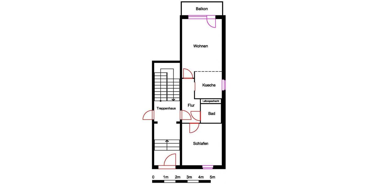 Etagenwohnung Nordhausen - 2 Zimmer, 44 m&sup2;, 270&euro; | Angebot:26563052