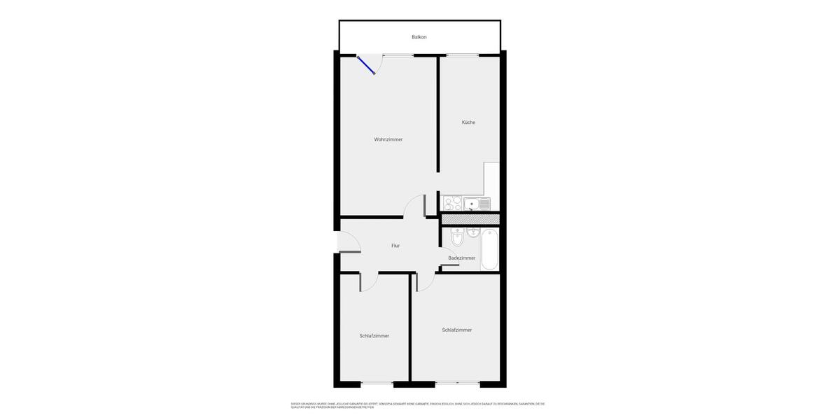 Etagenwohnung Magdeburg Alt Olvenstedt - 3 Zimmer, 69 m&sup2;, 490&euro; | Angebot:26636544