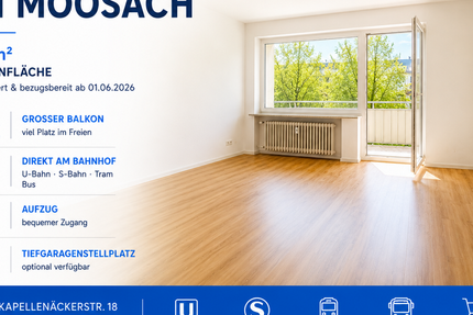 Wohnung München Moosach - 3 Zimmer, 71 m&sup2;, 1.700&euro; | Angebot:26749114