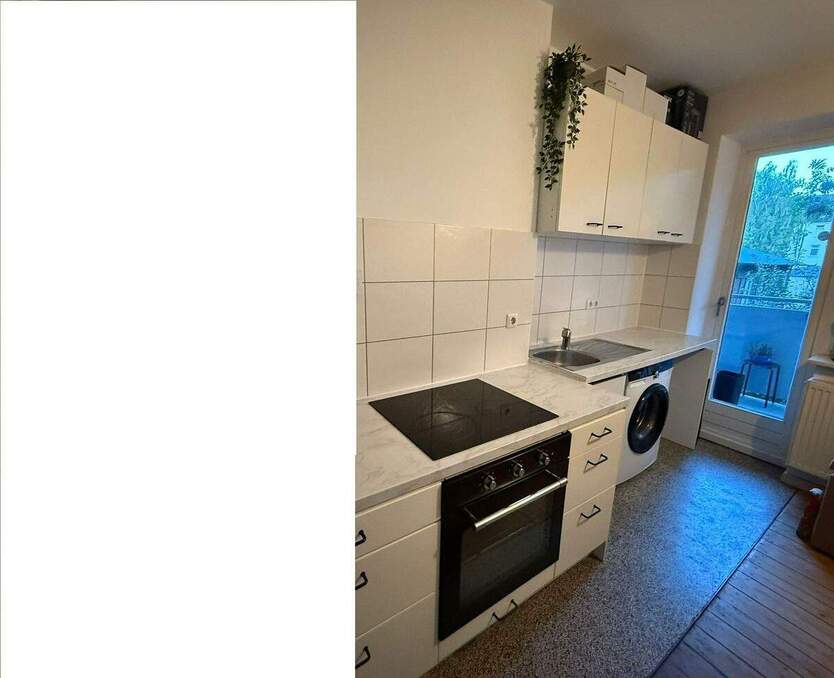 HH-BERGEDORF, Nähe S-Bahnhelle, gepflegte 2,5 Zi.-Whg60m², EBK, Balkon, Dielenboden € 860,- inkl. zzgl. Hzg. 2 zimmer