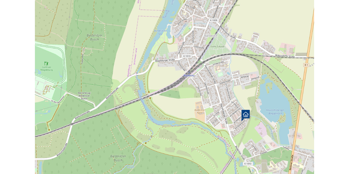 Helle 2-Raumwohnung mit Balkon in ruhiger Lage von Biederitz 2 zimmer