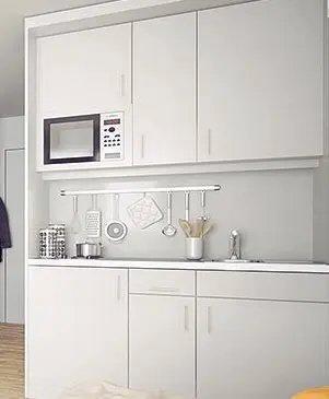 Wohnen auf Zeit Frankfurt am Main Gallus - 1 Zimmer, 22 m&sup2;, 866&euro; | Angebot:26597641
