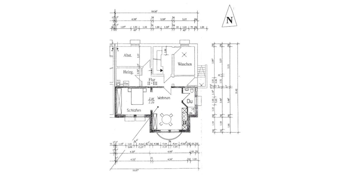 Etagenwohnung Brakel - 1.5 Zimmer, 45 m&sup2;, 275&euro; | Angebot:25378697