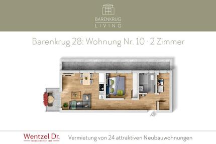 Wohnung Hamburg Wandsbek - 2 Zimmer, 48 m&sup2;, 975&euro; | Angebot:26005681