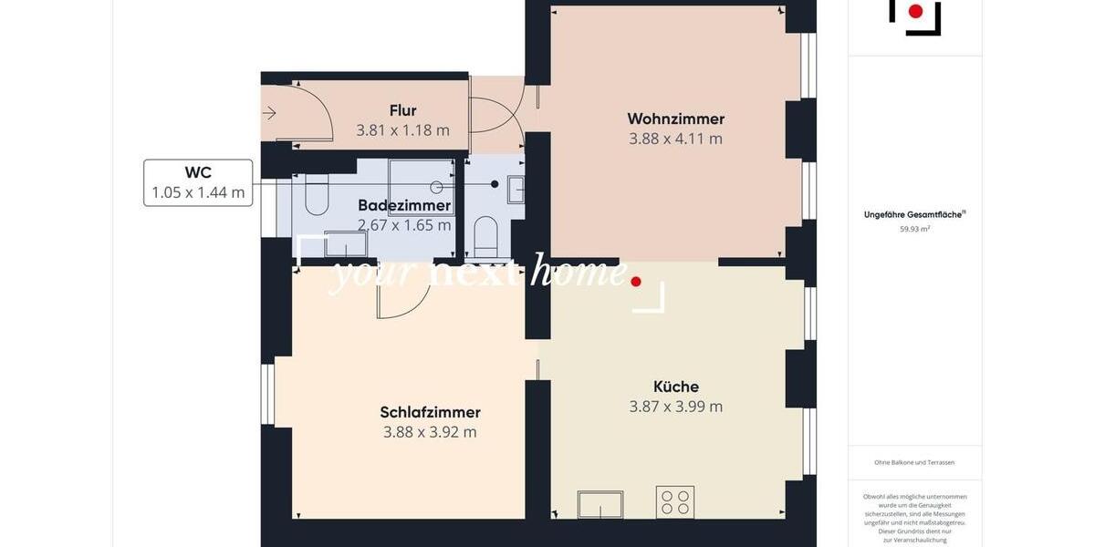 Möblierte 2ZKB Wohnung in NK-Wellesweiler inkl. Gartenmitbenutzung 2 zimmer