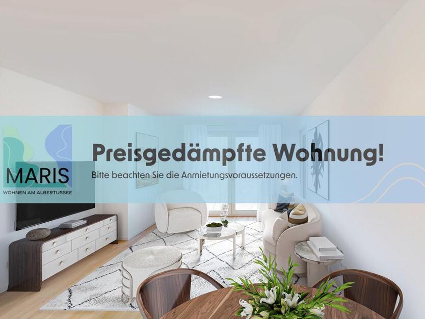 Mietpreisgedämpfte Wohnung! Erstbezug: 3-Zimmer-Wohnung mit Balkon
