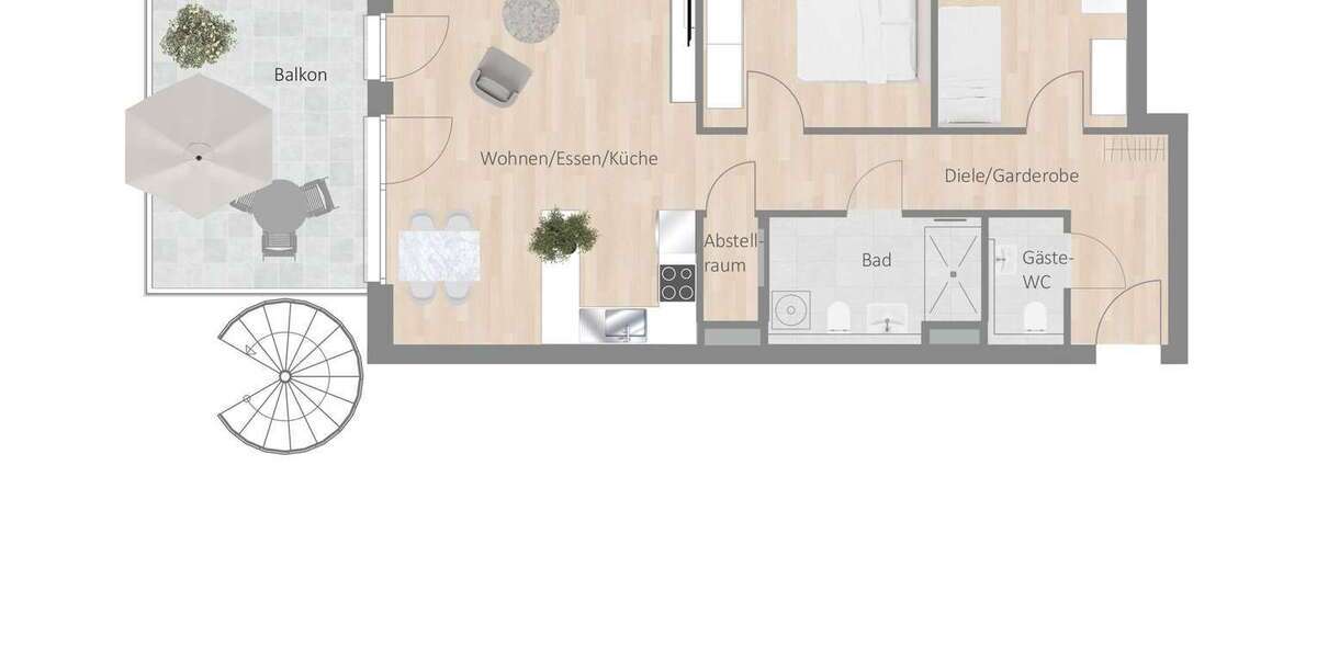 Etagenwohnung Besigheim - 3.5 Zimmer, 87 m&sup2;, 1.160&euro; | Angebot:26282484