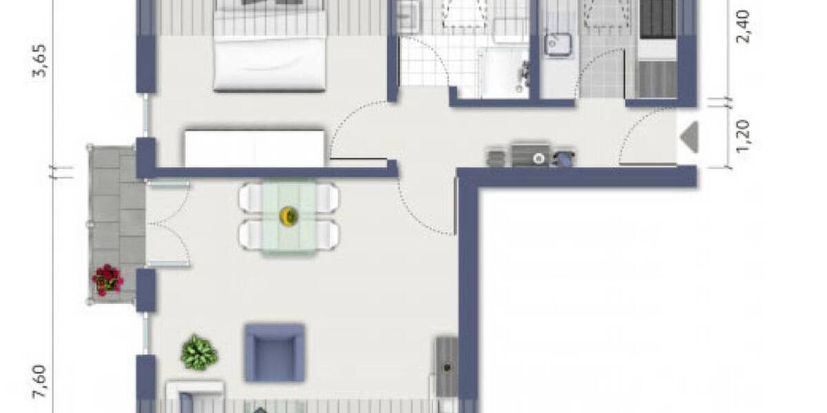 Etagenwohnung Limburg Offheim Offheim - 2 Zimmer, 64 m&sup2;, 795&euro; | Angebot:26200141