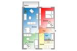 Etagenwohnung Stralsund Knieper - 3 Zimmer, 66 m&sup2;, 430&euro; | Angebot:26766711