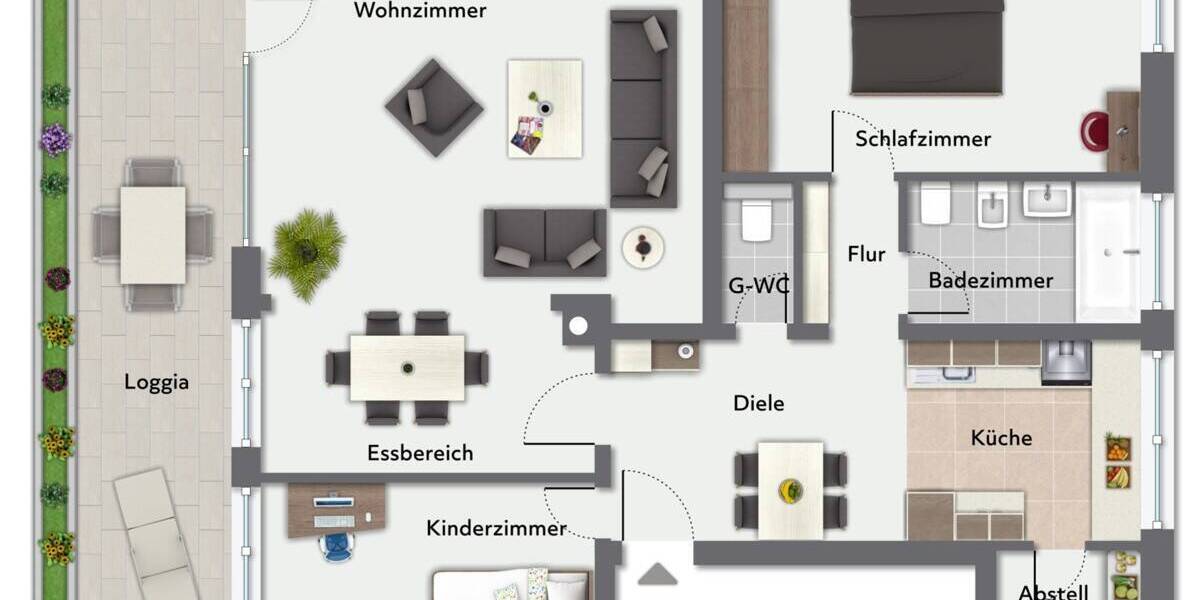 Etagenwohnung Kaltenkirchen - 3 Zimmer, 100 m&sup2;, 1.100&euro; | Angebot:26292102
