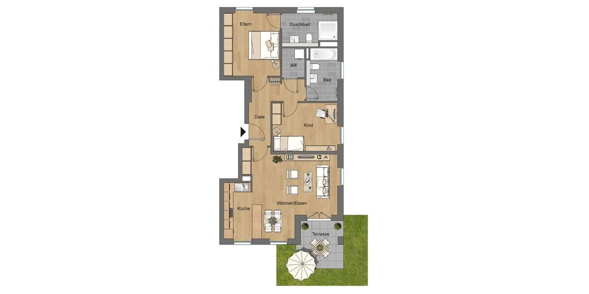 Etagenwohnung Wetzlar - 3 Zimmer, 89 m&sup2;, 1.000&euro; | Angebot:26085895