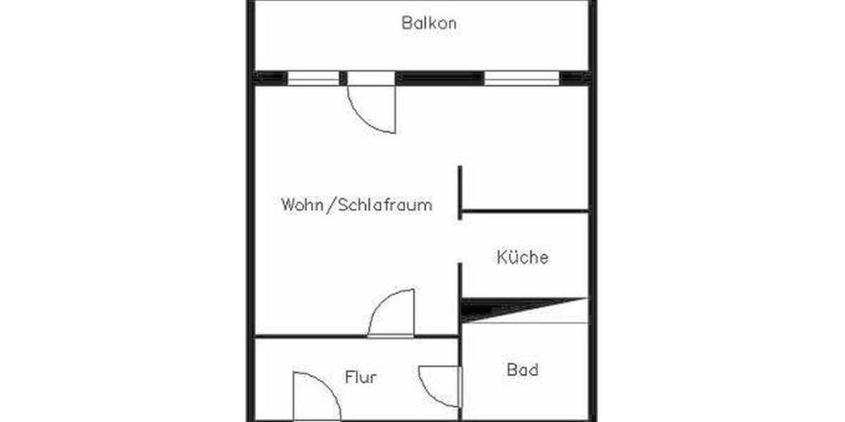 Etagenwohnung Plauen Alt Chrieschwitz - 1 Zimmer, 36 m&sup2;, 220&euro; | Angebot:26365867