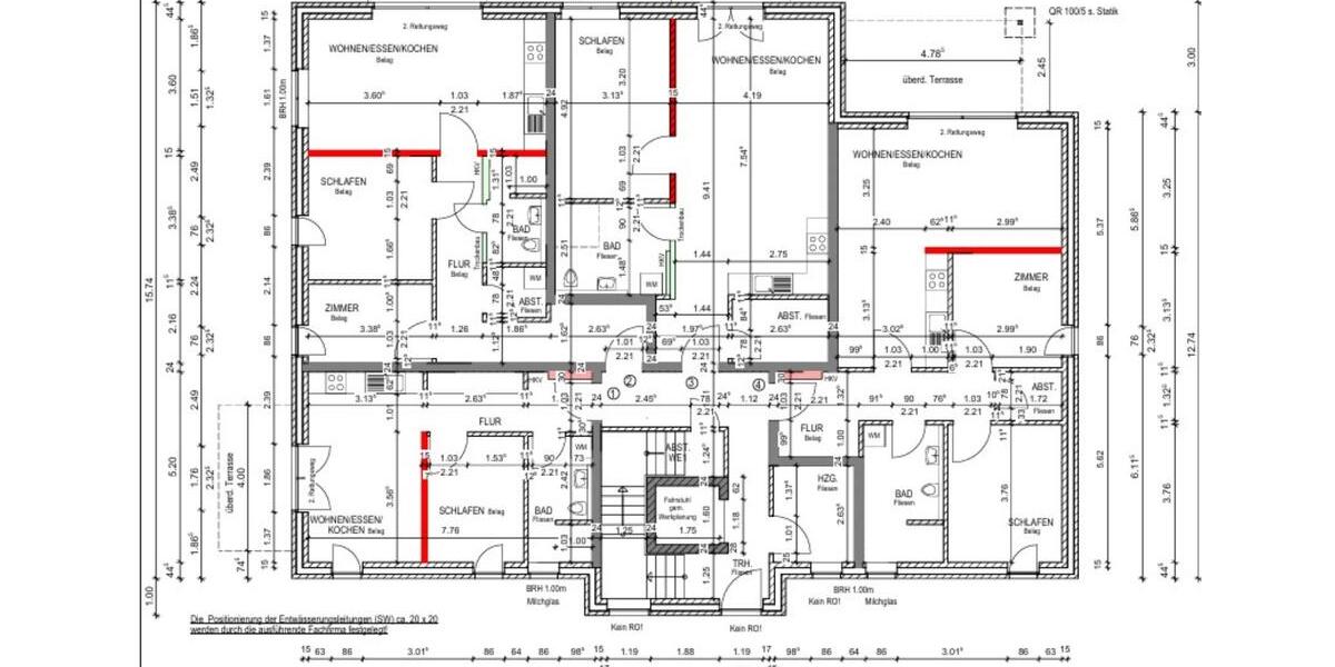 Etagenwohnung Stade - 3 Zimmer, 75 m&sup2;, 1.240&euro; | Angebot:25612640