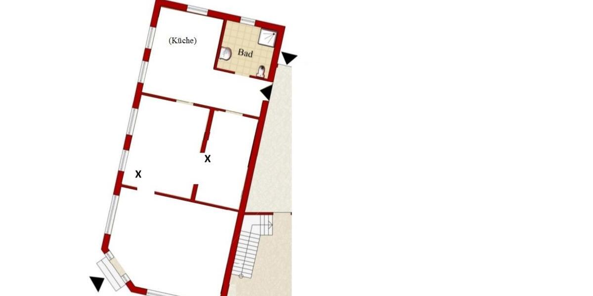 Erdgeschoßwohnung Dornum - 2 Zimmer, 77 m&sup2;, 400&euro; | Angebot:25148046