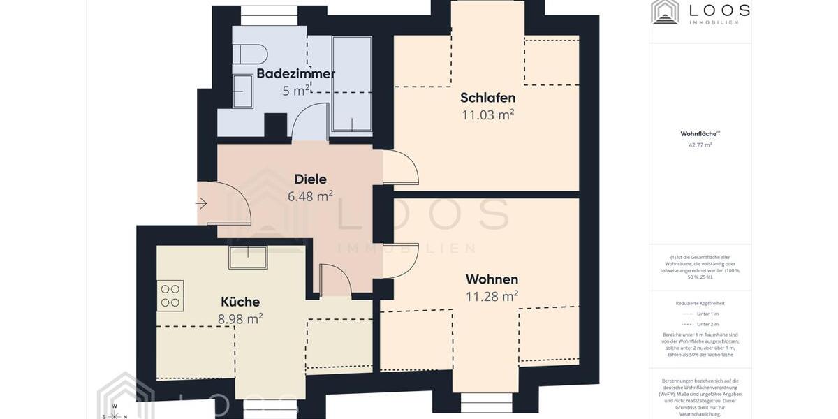 Dachgeschoßwohnung Finsterwalde - 2 Zimmer, 43 m&sup2;, 325&euro; | Angebot:26249116