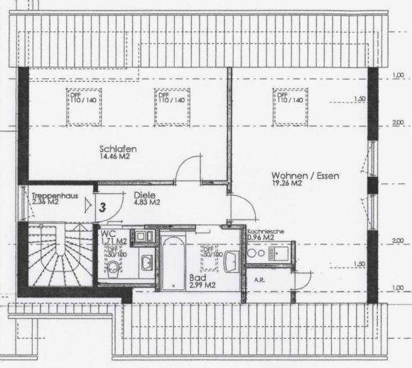 Etagenwohnung Burgthann Mimberg - 2 Zimmer, 45 m&sup2;, 490&euro; | Angebot:25051652