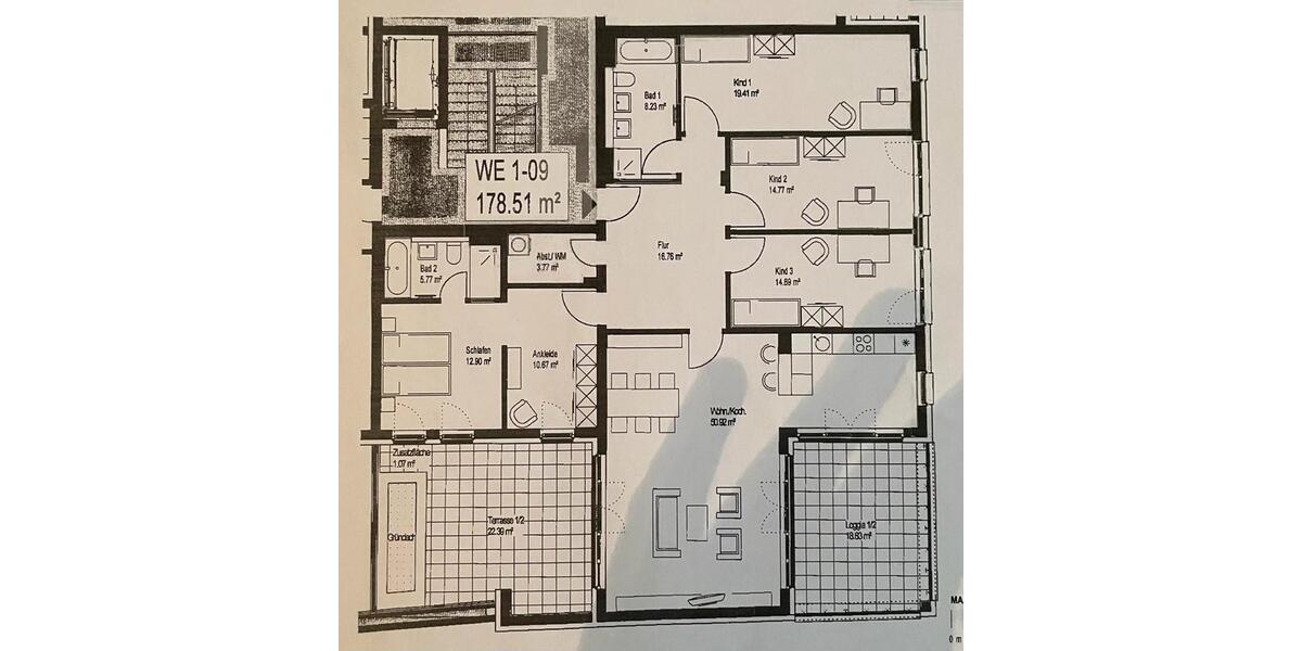 Terrassenwohnung Erfurt - 5 Zimmer, 178 m&sup2;, 2.740&euro; | Angebot:26185625
