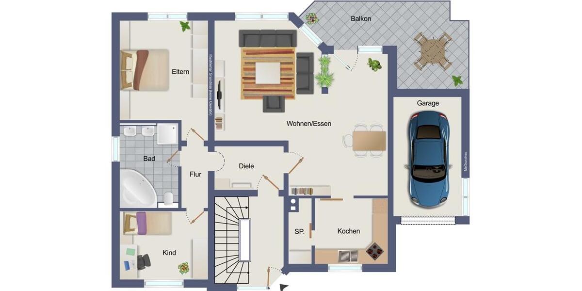 Erdgeschoßwohnung Erlenbach am Main - 3 Zimmer, 116 m&sup2;, 1.150&euro; | Angebot:26000068