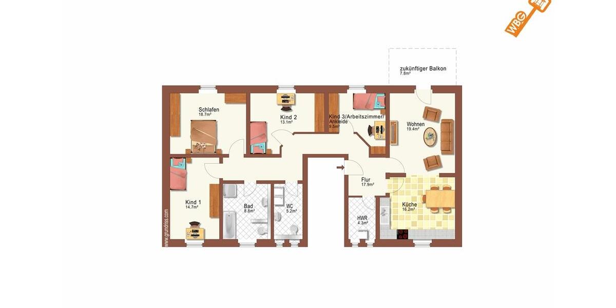 Etagenwohnung Löbau - 5 Zimmer, 125 m&sup2;, 930&euro; | Angebot:25646204