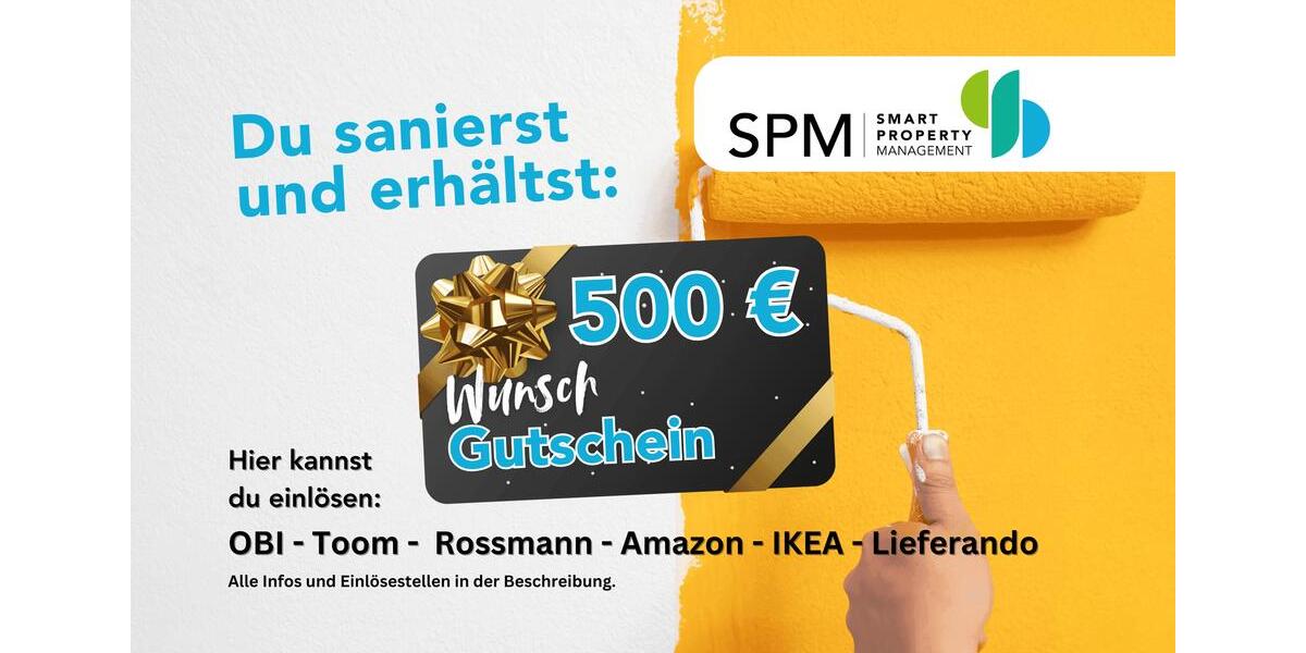 Jetzt renovieren und doppelt freuen – mit Geschenk von uns! 2 zimmer