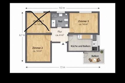 Wohnen auf Zeit Dresden Neustadt - 2 Zimmer, 55 m&sup2;, 650&euro; | Angebot:25454567