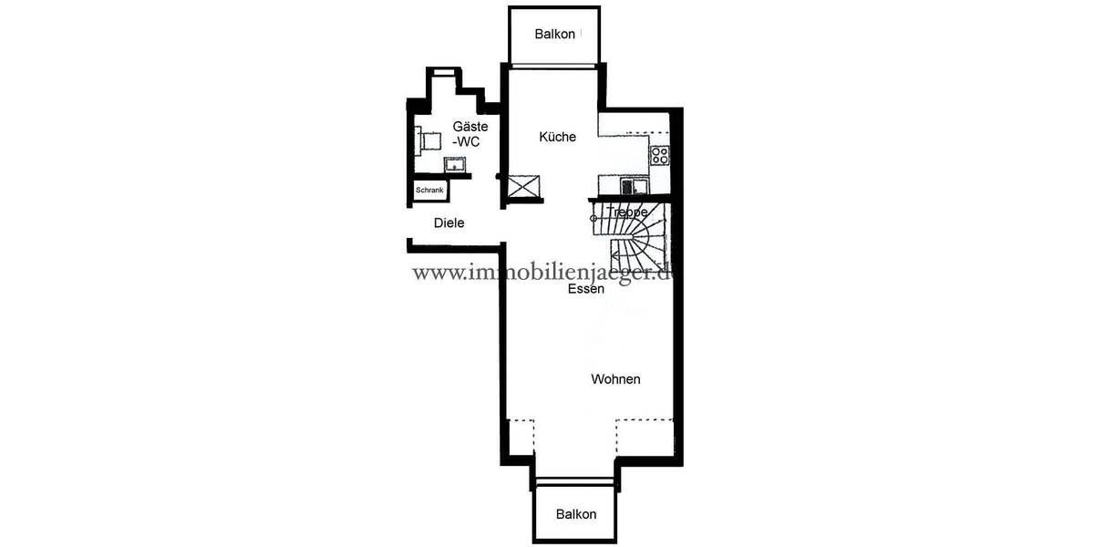 Etagenwohnung Norderstedt Friedrichsgabe - 2 Zimmer, 76 m&sup2;, 855&euro; | Angebot:26920759