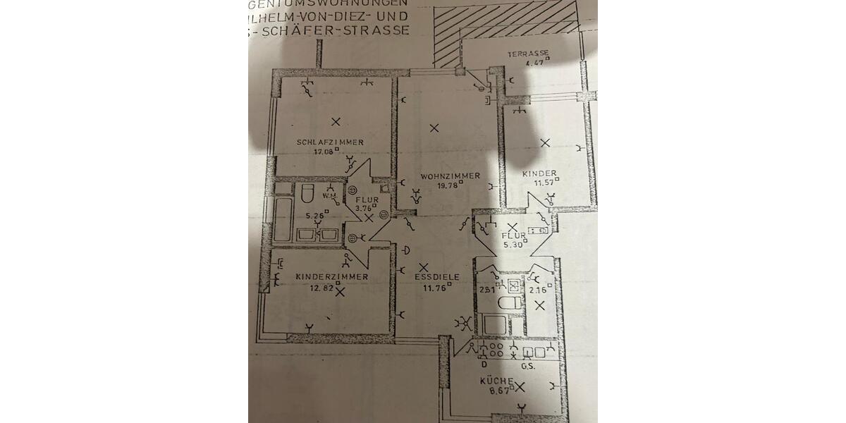 Etagenwohnung Bayreuth Bernecker Straße / Insel / Riedelsberg - 4 Zimmer, 103 m&sup2;, 1.480&euro; | Angebot:24691430