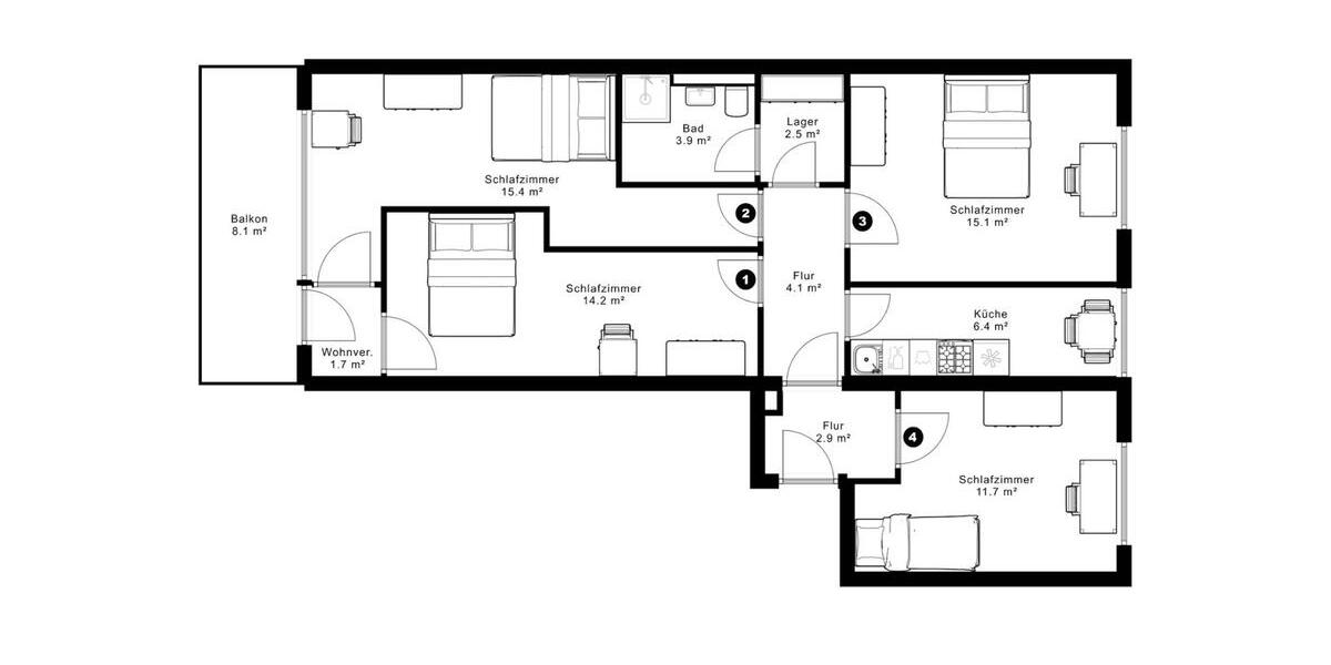 Wohnen auf Zeit Heidelberg Boxberg - 1 Zimmer, 82 m&sup2;, 525&euro; | Angebot:25803746