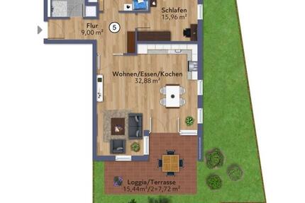 Wohnung Penzberg - 3 Zimmer, 86 m&sup2;, 1.555&euro; | Angebot:25721026