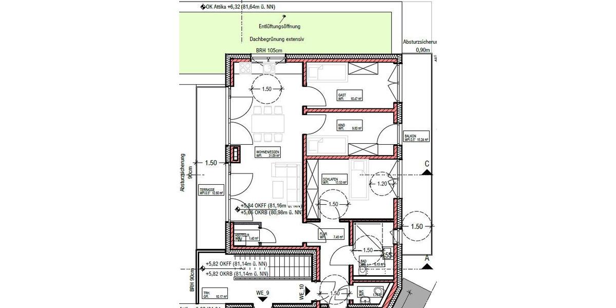 Einfamilienhaus Osnabrück Gretesch - 4 Zimmer, 115 m&sup2;, 1.420&euro; | Angebot:26049498